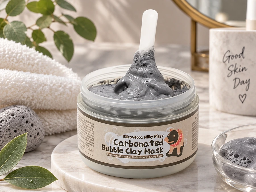 Elizavecca, Milky Piggy Carbonated Bubble Clay Mask