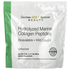 California Gold Nutrition, пептиды гидролизованного морского коллагена, 500 г