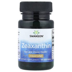 Swanson Vitamins, Зеаксантин, 4 мг, 60 мягких таблеток