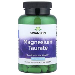 Swanson Vitamins, таурат магния, 100 мг, 120 таблеток