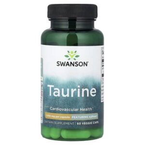 Swanson Vitamins, таурин, 1000 мг, 60 растительных капсул