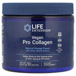 Life Extension, Vegan Pro Collagen, натуральный апельсин, 189 г