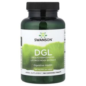 Swanson Vitamins, DGL, 180 жевательных таблеток