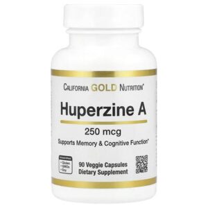 California Gold Nutrition, гуперзин А, 250 мкг, 90 растительных капсул