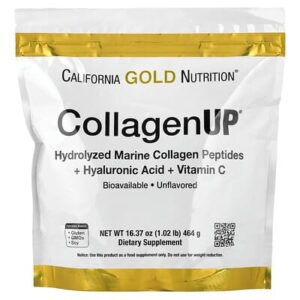 California Gold Nutrition, CollagenUP, морской коллаген с гиалуроновой кислотой и витамином C, 464 г