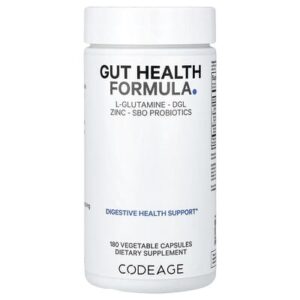 Codeage, Digestion, состав для здоровья кишечника, 180 капсул