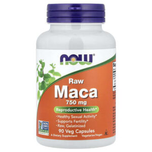 NOW Foods, Сырая мака, 750 мг, 90 растительных капсул