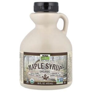 NOW Foods, Real Food, органический кленовый сироп, класс A, тёмного цвета, 473 мл (16 жидк. унций)