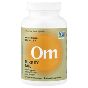 Om Mushrooms, трутовик разноцветный в капсулах, 90 растительных капсул