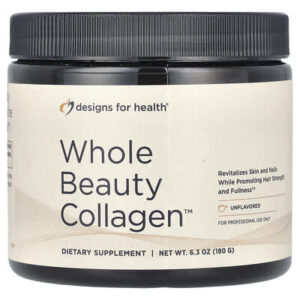 Designs For Health, Whole Beauty Collagen™, коллаген без добавок, 180 г (6,3 унции)