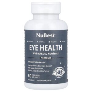 NuBest, Здоровье глаз с AREDS2 Nutrients, 60 вегетарианских капсул