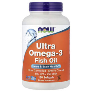 NOW Foods, Ultra Omega-3, рыбий жир с омега-3, 180 капсул