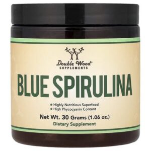 Double Wood Supplements, голубая спирулина в порошке, 30 г