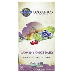 Garden of Life, Organics, для женщин, для приема один раз в день, 60 веганских таблеток