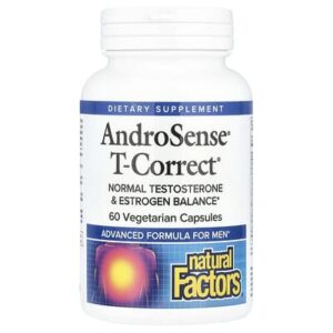 Natural Factors, AndroSense® T-Correct, 60 вегетарианских капсул