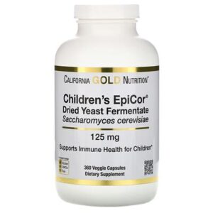California Gold Nutrition, EpiCor для детей, 125 мг, 360 растительных капсул