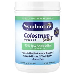 Symbiotics, Colostrum Plus, молозиво в порошке, 597 г (1,3 фунта)
