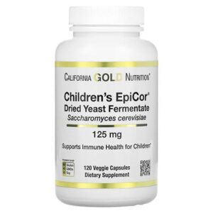 California Gold Nutrition, Epicor для детей, 125 мг, 120 растительных капсул