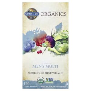 Garden of Life, MyKind Organics, мультивитамины для мужчин, 120 веганских таблеток