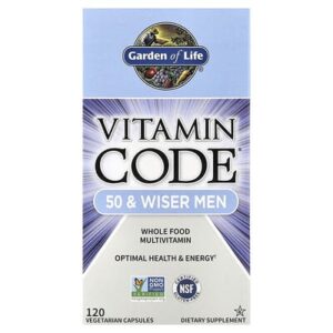 Garden of Life, Vitamin Code®, мультивитамины из цельных продуктов для мужчин от 50 лет, 120 вегетарианских капсул